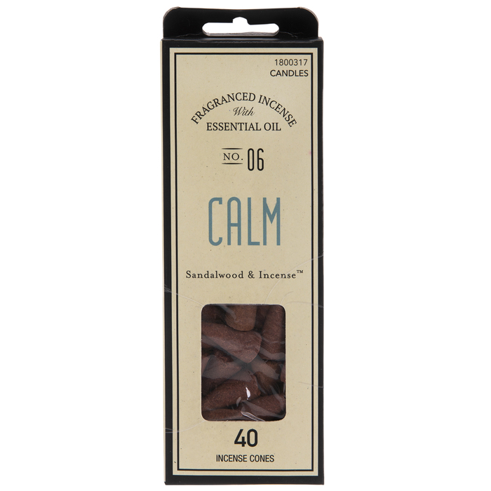 Calm Sandalwood & Incense Cones Hobby Lobby 1800317