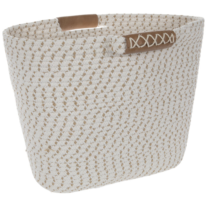 Cream & Natural Coiled Rope Basket Hobby Lobby 2051183