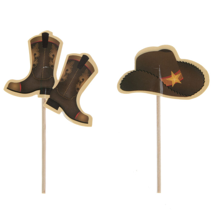 Cowboy Hats & Boots Cupcake Toppers Hobby Lobby 426155