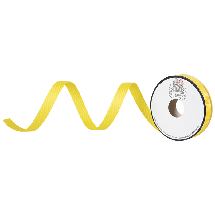 Yellow Grosgrain Ribbon 3/8" Hobby Lobby 167106