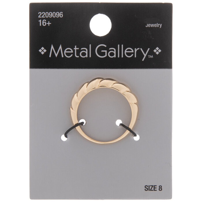 Twisted Metal Ring Size 8 Hobby Lobby 2209096