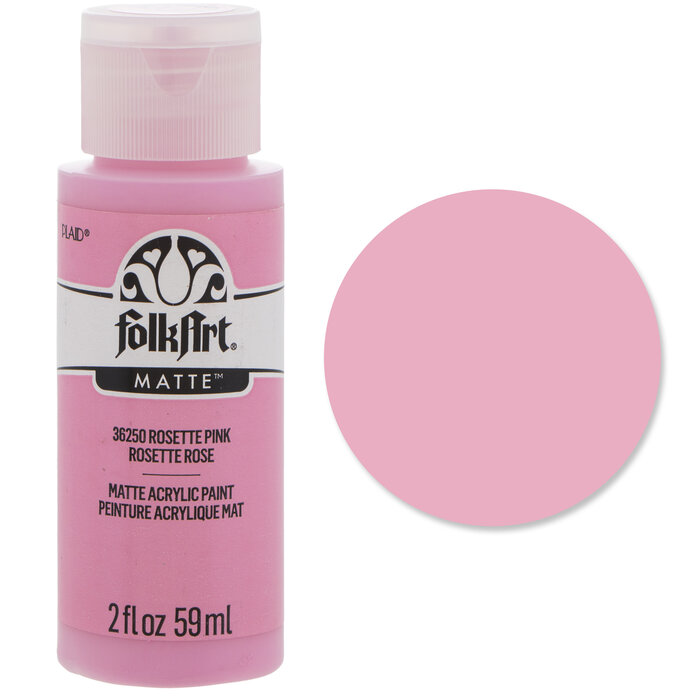 Rosette Pink FolkArt Acrylic Paint Hobby Lobby 2181378