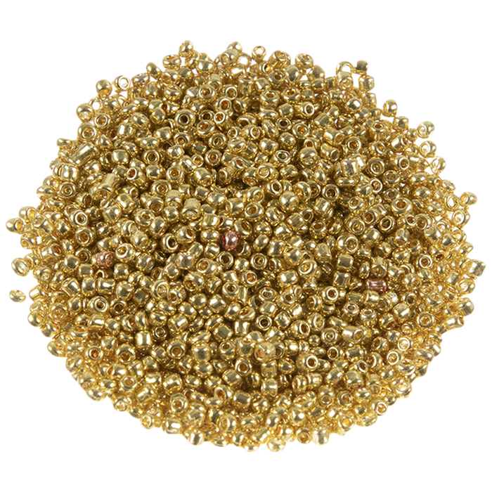 Metallic Gold Glass Seed Beads 12/0 Hobby Lobby 2030468