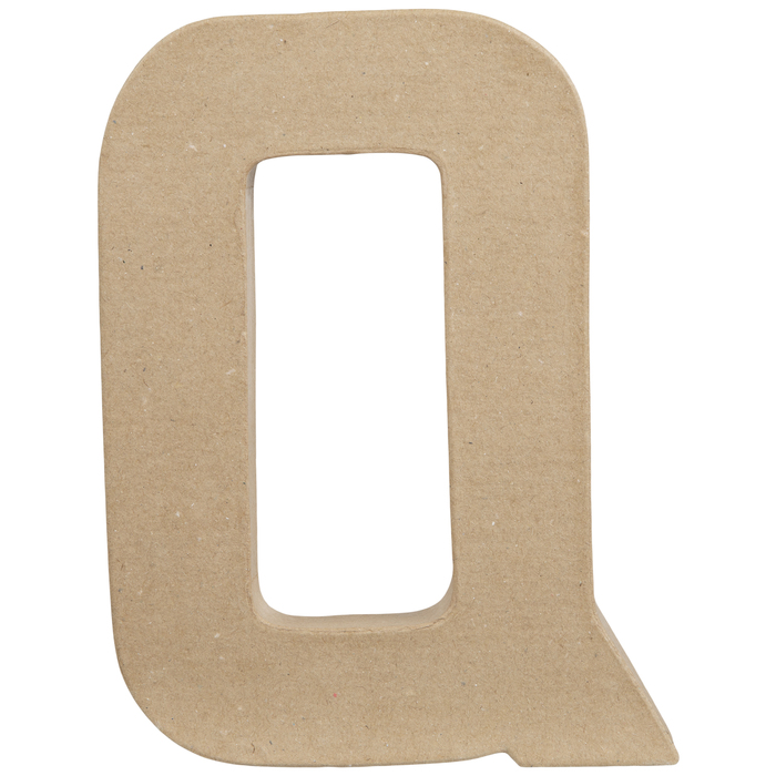 Paper Mache Letter Q 8 1/4" Hobby Lobby 186098