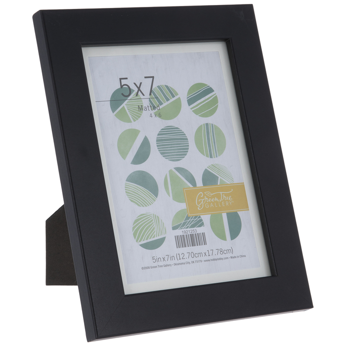 Black Wood Wall Frame With Mat 5" x 7" Hobby Lobby 1921253