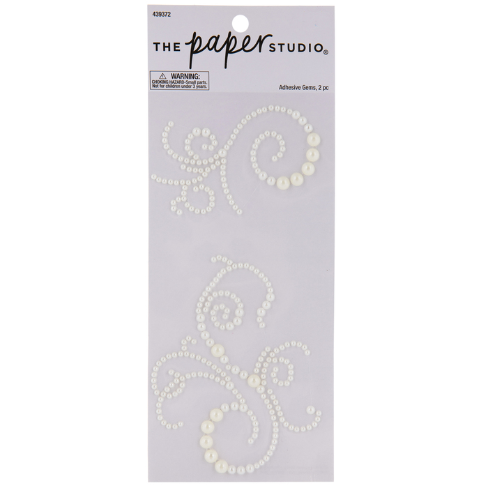 Pearl Rhinestone Flourish Stickers Hobby Lobby 439372