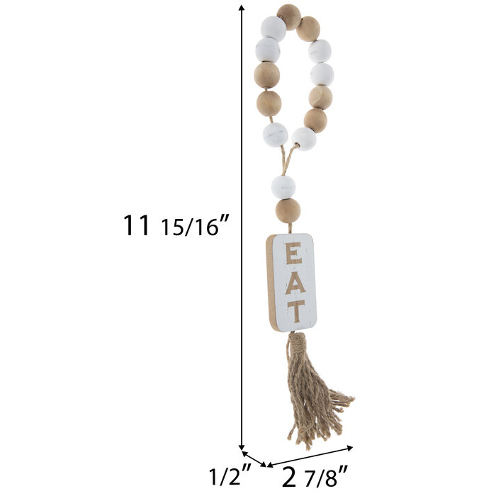 Eat Beaded Garland With Tassel Hobby Lobby 2123008