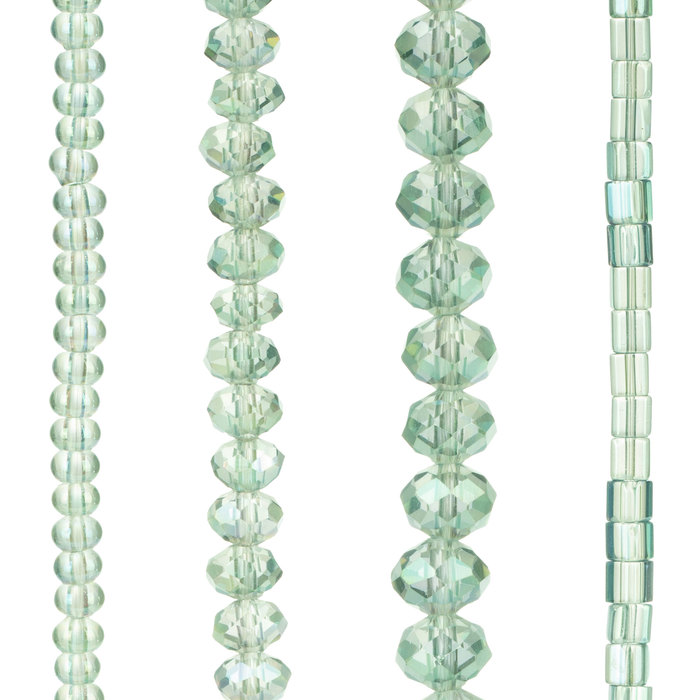 Green Mixed Glass Bead Strands Hobby Lobby 1662212