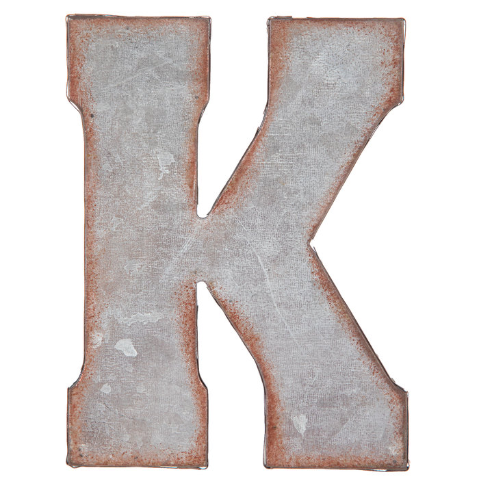 Galvanized Metal Letter Wall Decor K Hobby Lobby 1185255 Galvanized Metal Letter Wall Decor K, Letter K Room Decor