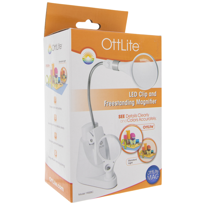 Ottlite led clip and freestanding magnifier Clearance