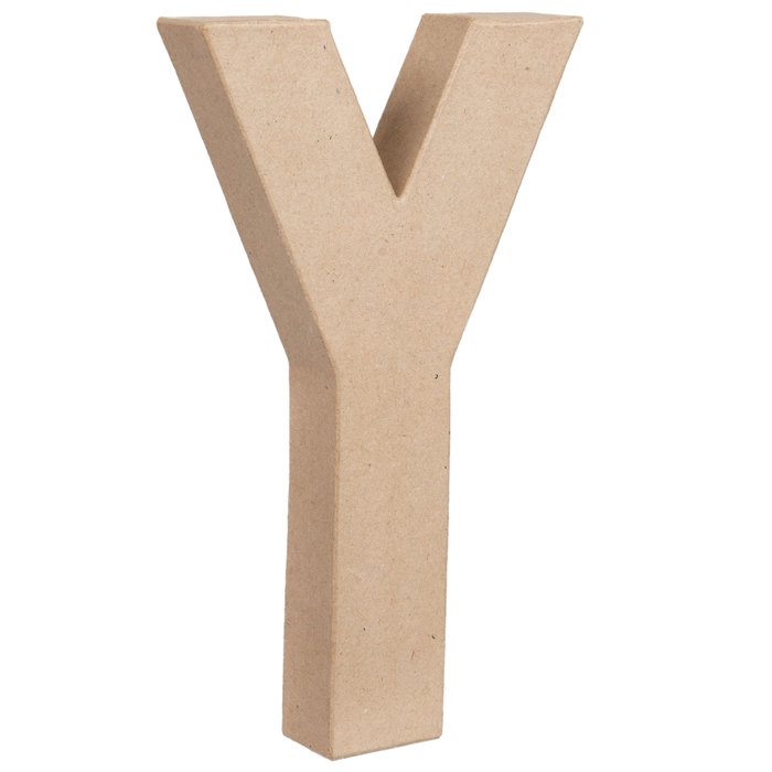 Paper Mache Letter Y 8 1/4" Hobby Lobby 186262
