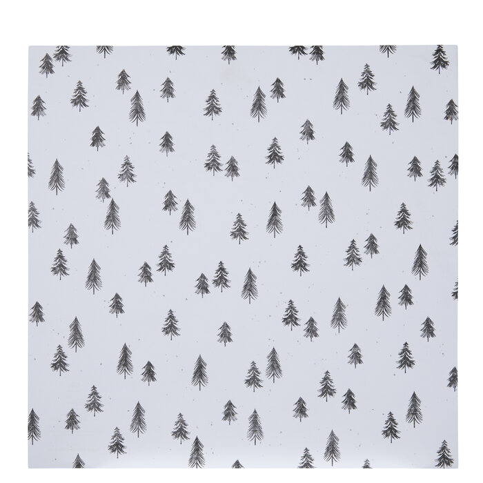 White & Black Trees Scrapbook Paper 12" x 12" Hobby Lobby 2063121