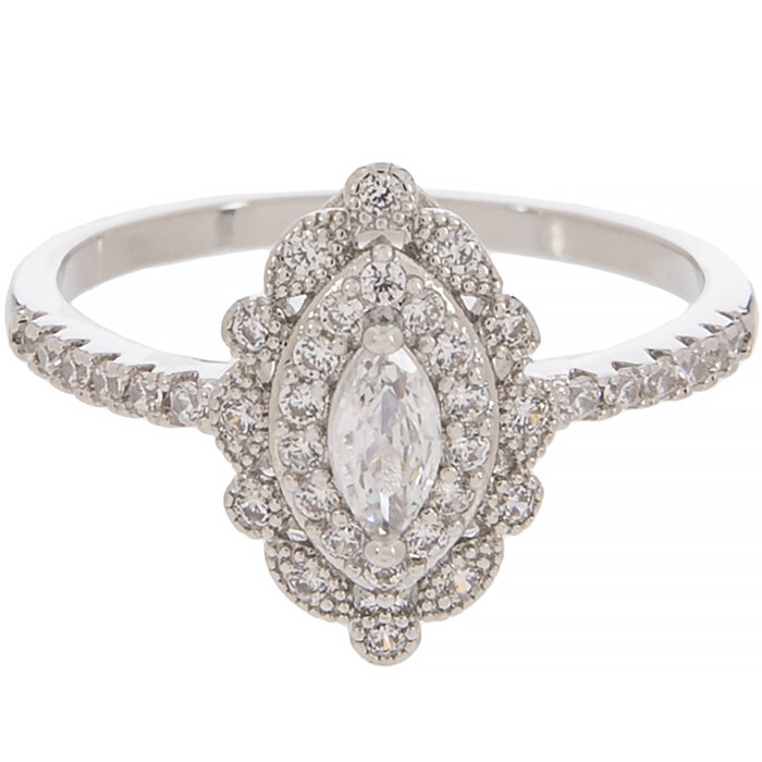 Layered Marquise Cubic Zirconia Ring Size 8 Hobby Lobby 2200244