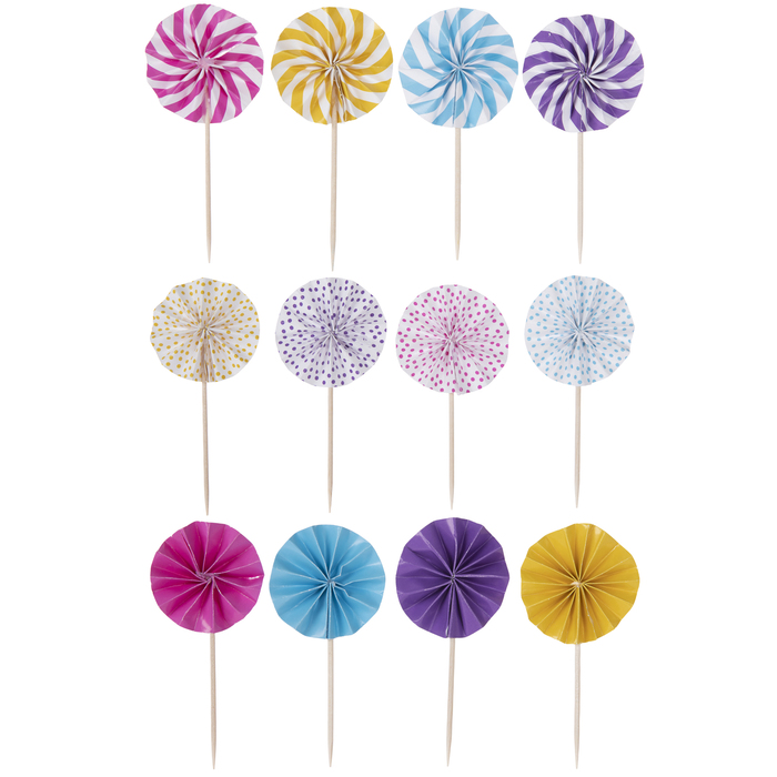 Bright Fan Cupcake Toppers Hobby Lobby 2035806
