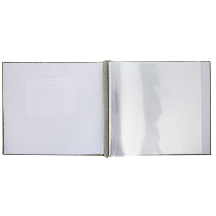 Gray Linen Post Bound Scrapbook Album 12" x 12" Hobby Lobby 485326