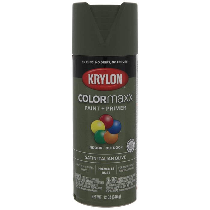 Italian Olive Krylon ColorMaxx Spray Paint & Primer Hobby Lobby 850115