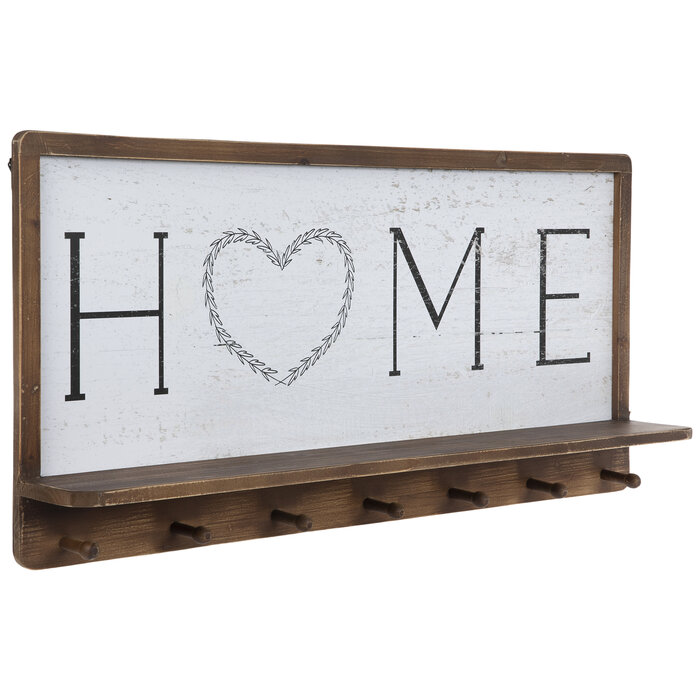 Home Wood Wall Shelf With Hooks Hobby Lobby 2179083