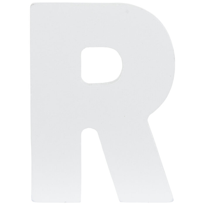 White Wood Letters R 2" Hobby Lobby 2207884