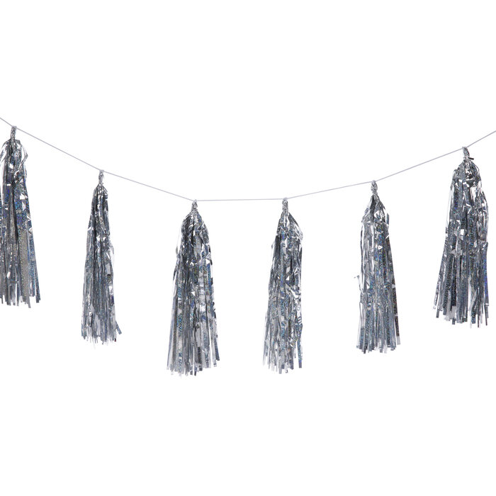 Silver Holographic Tassel Garland Hobby Lobby 2041838