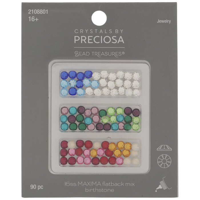 Birthstone Mix Maxima Flatback Crystals 16ss Hobby Lobby 2108801
