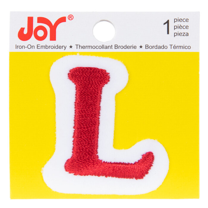 Red Letter IronOn Applique L 1 1/2" Hobby Lobby 196626