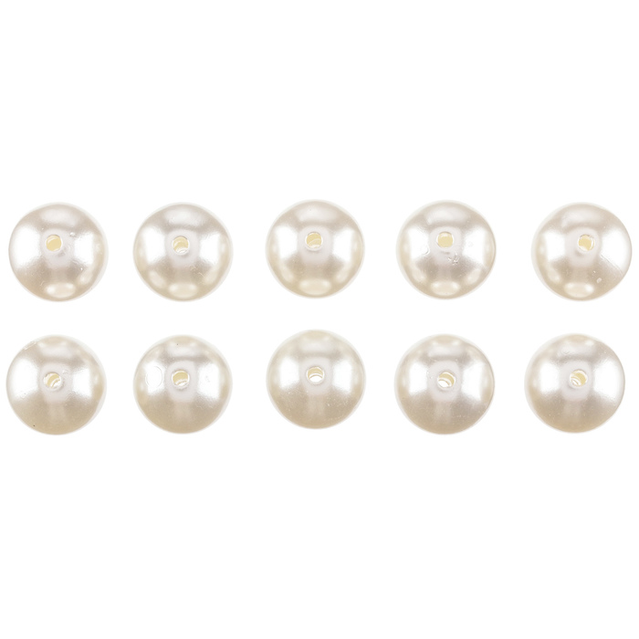 White Round Plastic Pearls 18mm Hobby Lobby 168807