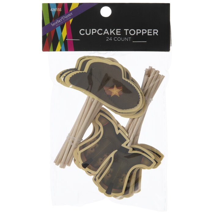 Cowboy Hats & Boots Cupcake Toppers Hobby Lobby 426155