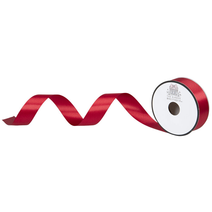 Scarlet DoubleFace Satin Ribbon 7/8" Hobby Lobby 2218980