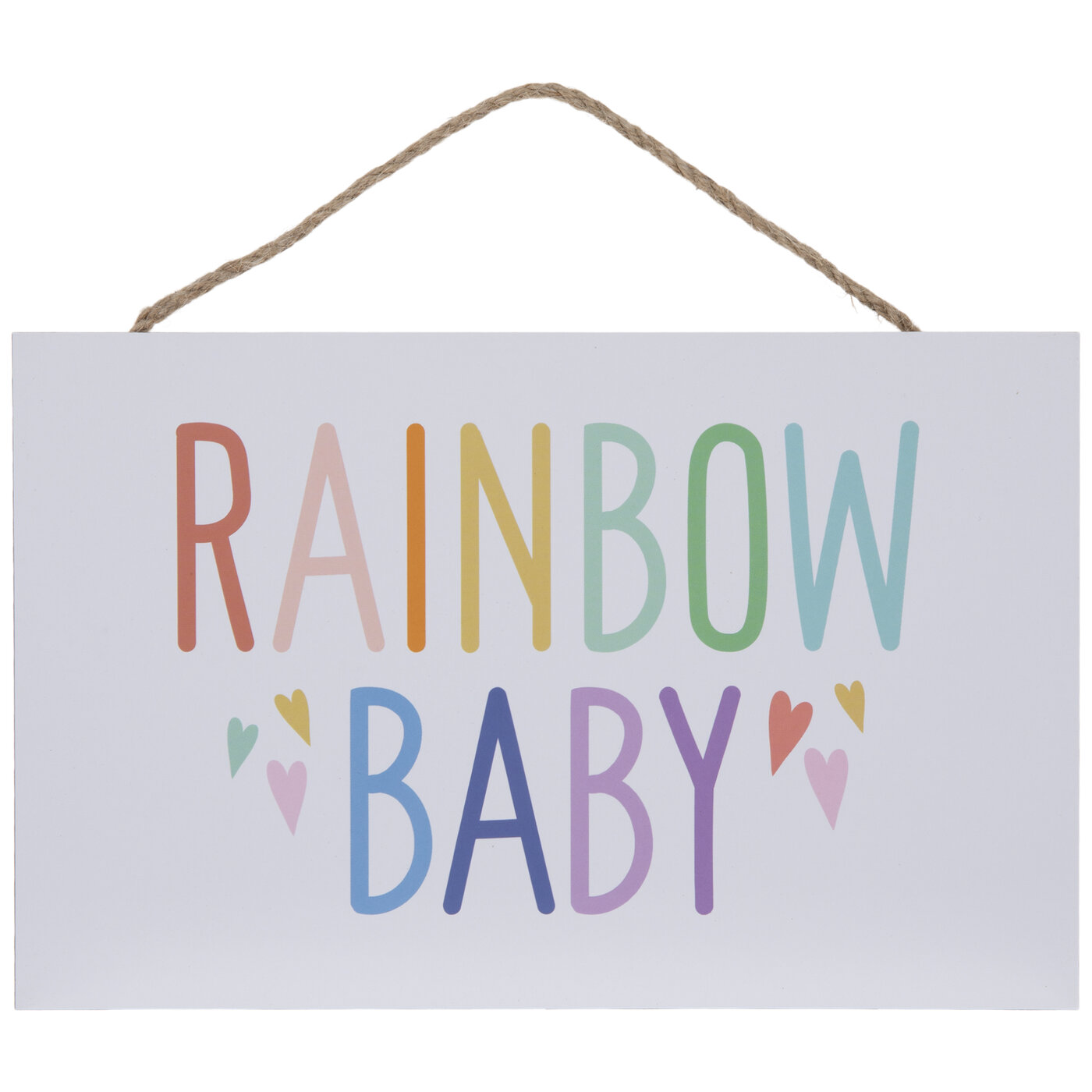 Rainbow Baby Wood Wall Decor