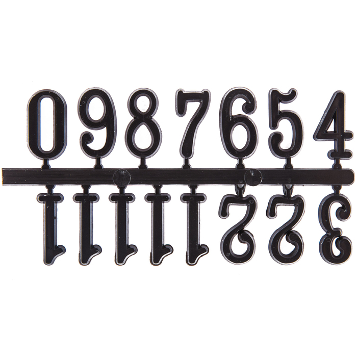 Black Adhesive Arabic Clock Numbers 15mm Hobby Lobby 1342245