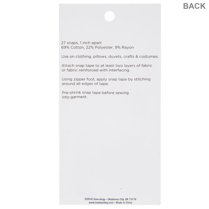 Black & Silver Snap Tape Hobby Lobby 343350