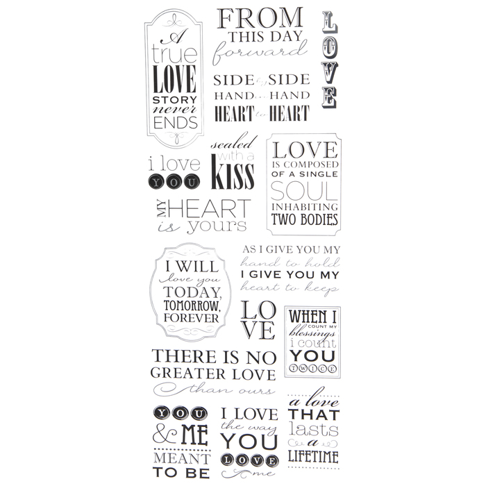 Love Foil Stickers Hobby Lobby 650366