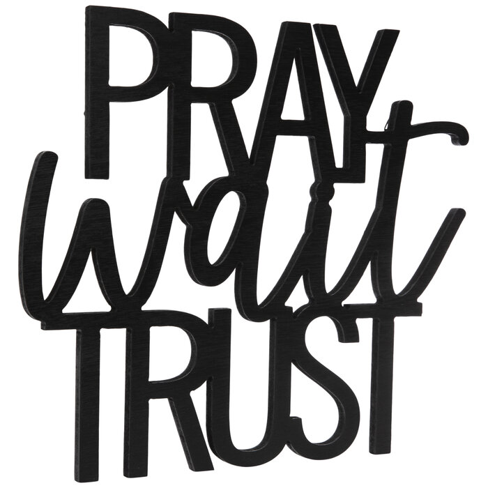 Pray Wait Trust Wood Wall Decor Hobby Lobby 2227890