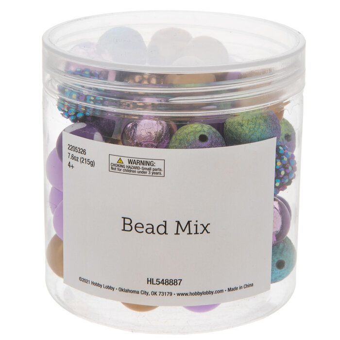 Purple Bubblegum Bead Mix Hobby Lobby 2205326