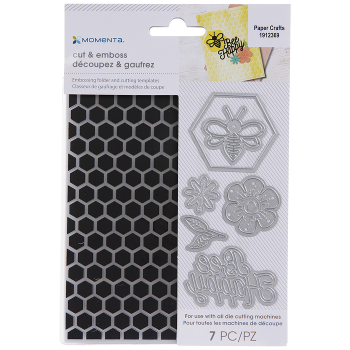 Bee Happy Dies & Embossing Folder Hobby Lobby 1912369