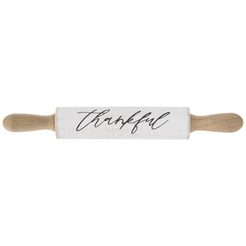 Thankful Rolling Pin Wood Decor
