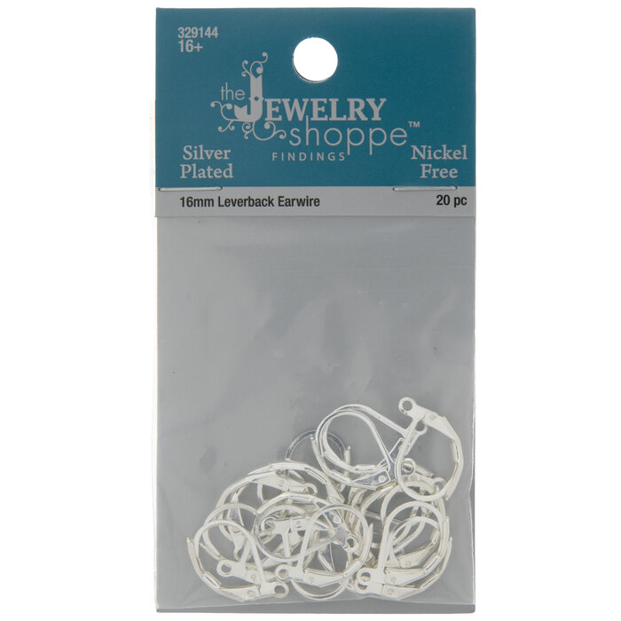 Leverback Ear Wires 16mm Hobby Lobby 329144