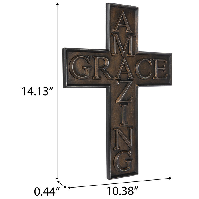 Amazing Grace Bronze Look Wall Cross Hobby Lobby 2223352