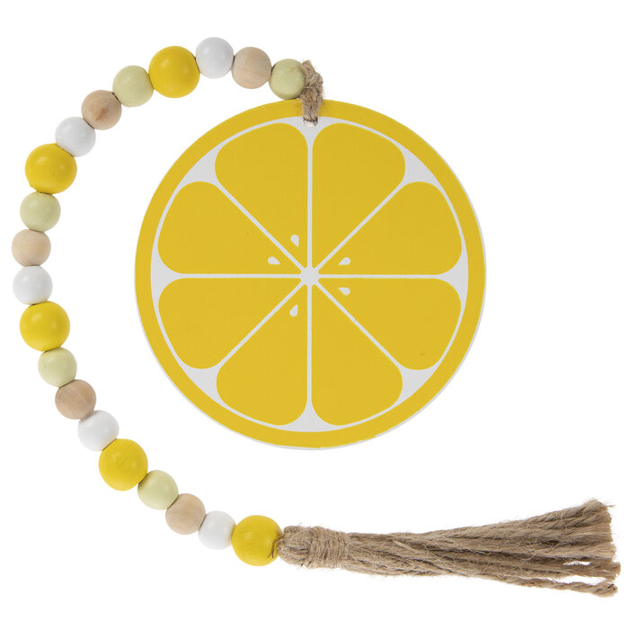 Lemon Tassel Beaded Wood Garland Hobby Lobby 5670351