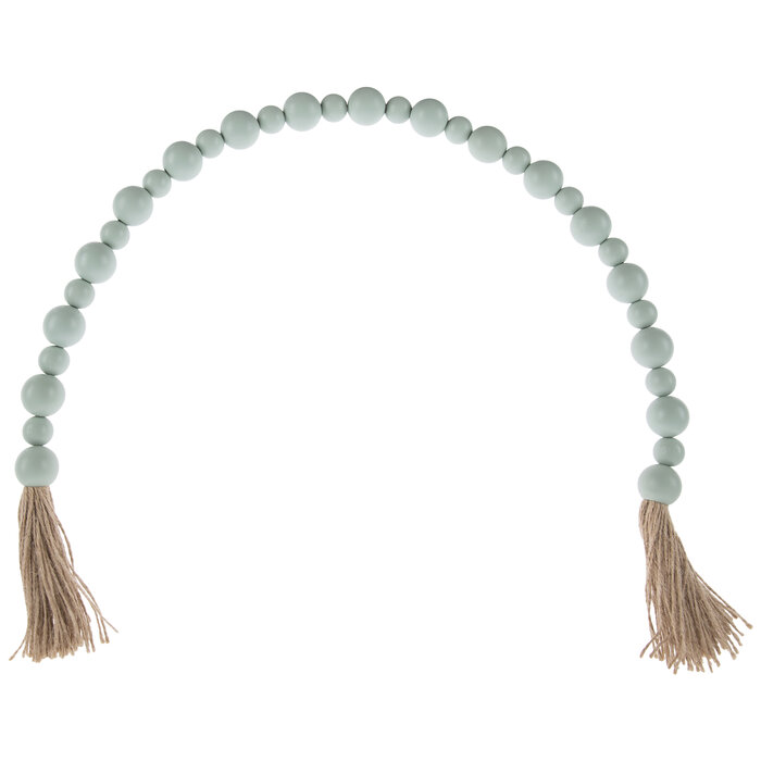 Blue Green Wood Beaded Tassel Garland Hobby Lobby 2071876