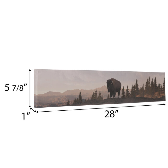 Bison Mountain View Canvas Wall Decor Hobby Lobby 2059020