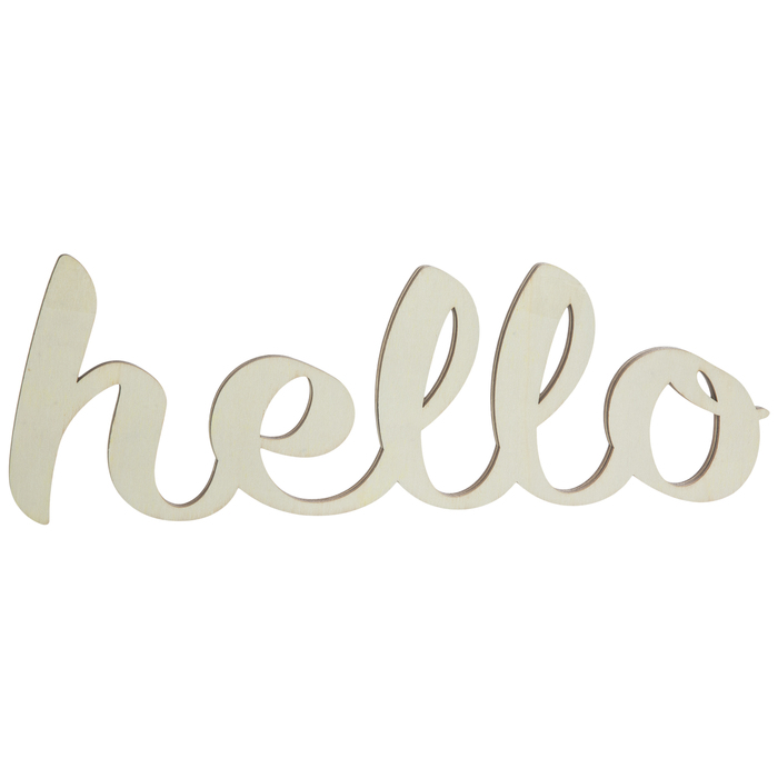 Hello Wood Cutout Hobby Lobby 1607035