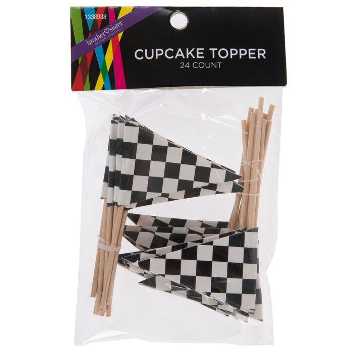 Checkered Flag Cupcake Toppers Hobby Lobby 1338938