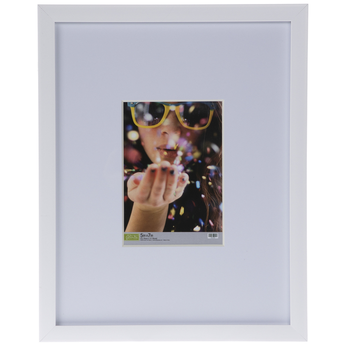 White Matte Wood Wall Frame 5" x 7" Hobby Lobby 2022333