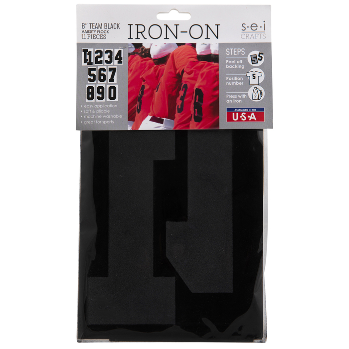 Flocked Number IronOn Transfers Hobby Lobby