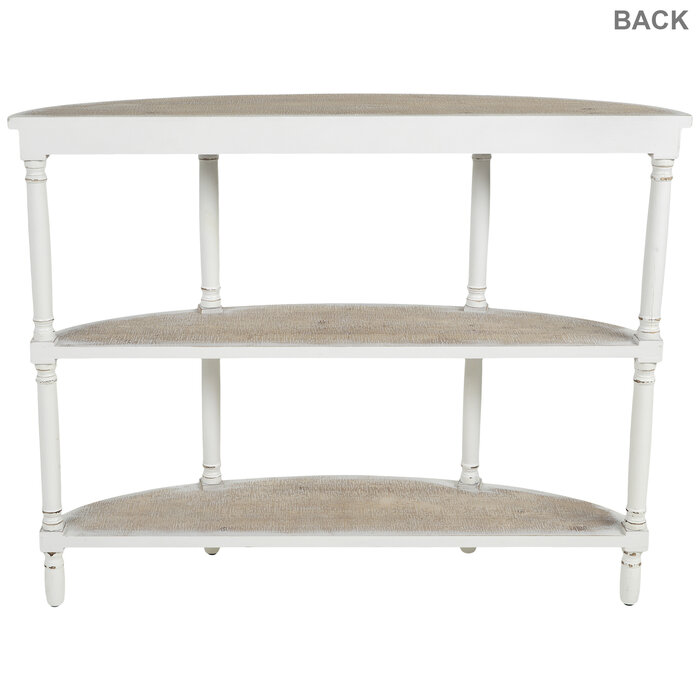 Whitewash ThreeTiered Wood Console Table Hobby Lobby 2124022