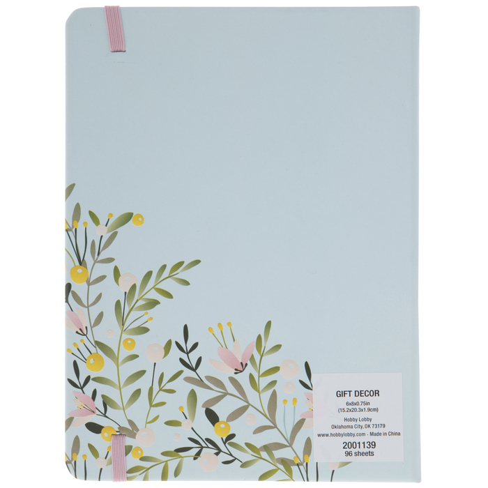 Blue & Pink Floral Journal Hobby Lobby 2001139