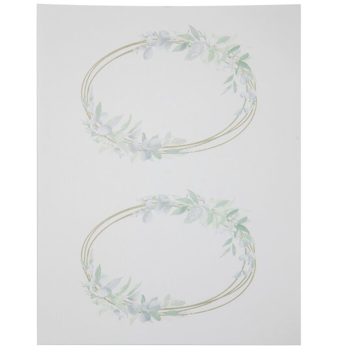 Floral On Gold Hoop Vellum Paper 8 1/2" x 11" Hobby Lobby 2193985