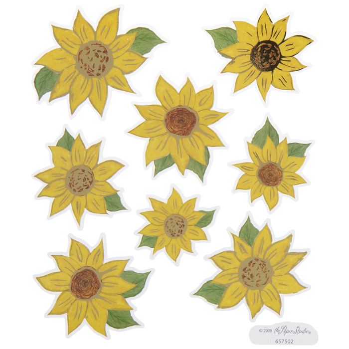 Sunflower Foil Stickers Hobby Lobby 657502