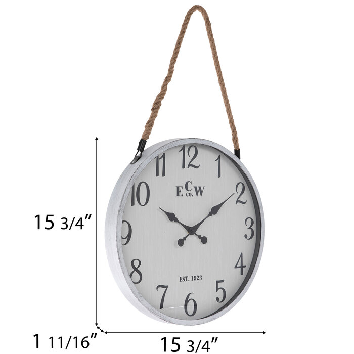 Distressed White Coastal Metal Wall Clock Hobby Lobby 1956200